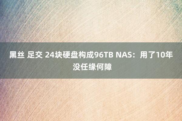 黑丝 足交 24块硬盘构成96TB NAS：用了10年 没任缘何障