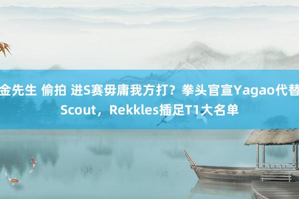 金先生 偷拍 进S赛毋庸我方打？拳头官宣Yagao代替Scout，Rekkles插足T1大名单