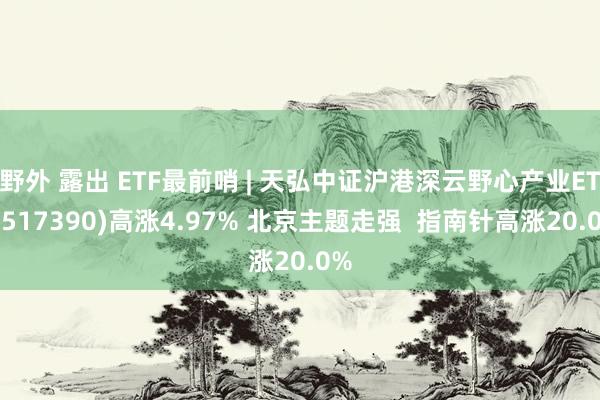 野外 露出 ETF最前哨 | 天弘中证沪港深云野心产业ETF(517390)高涨4.97% 北京主题走强  指南针高涨20.0%