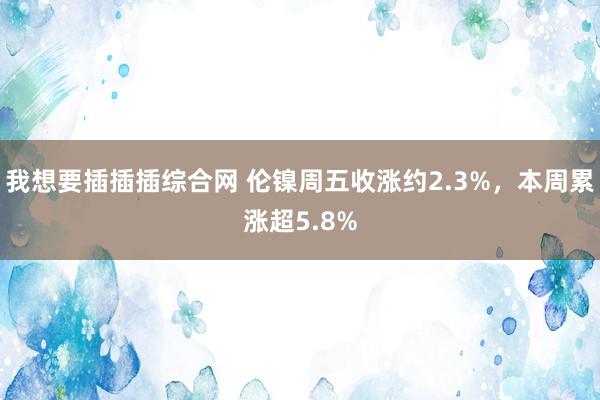 我想要插插插综合网 伦镍周五收涨约2.3%，本周累涨超5.8%