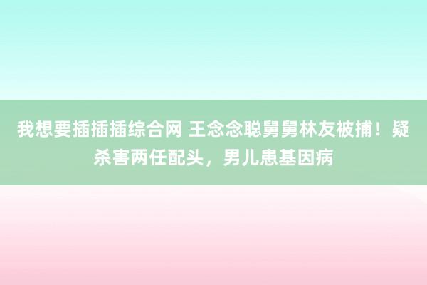 我想要插插插综合网 王念念聪舅舅林友被捕！疑杀害两任配头，男儿患基因病