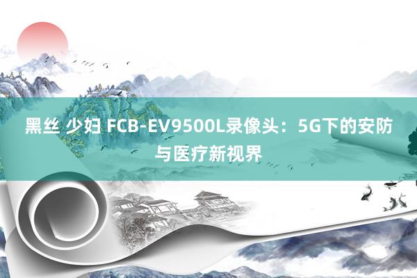 黑丝 少妇 FCB-EV9500L录像头：5G下的安防与医疗新视界