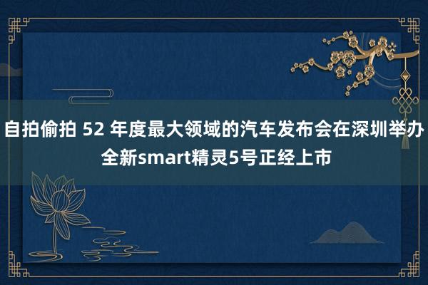 自拍偷拍 52 年度最大领域的汽车发布会在深圳举办 全新smart精灵5号正经上市