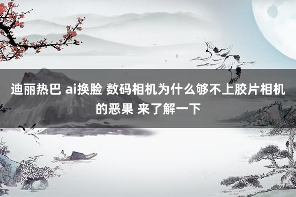 迪丽热巴 ai换脸 数码相机为什么够不上胶片相机的恶果 来了解一下