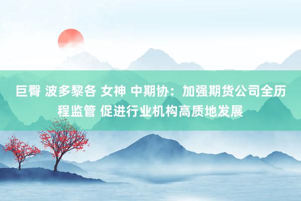 巨臀 波多黎各 女神 中期协：加强期货公司全历程监管 促进行业机构高质地发展