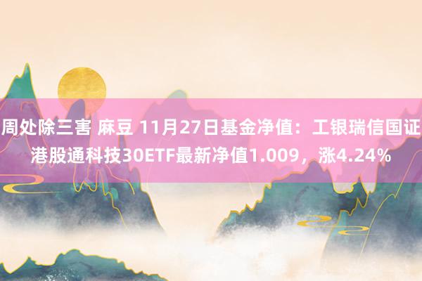 周处除三害 麻豆 11月27日基金净值：工银瑞信国证港股通科技30ETF最新净值1.009，涨4.24%