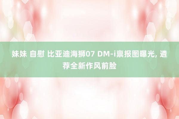 妹妹 自慰 比亚迪海狮07 DM-i禀报图曝光， 遴荐全新作风前脸