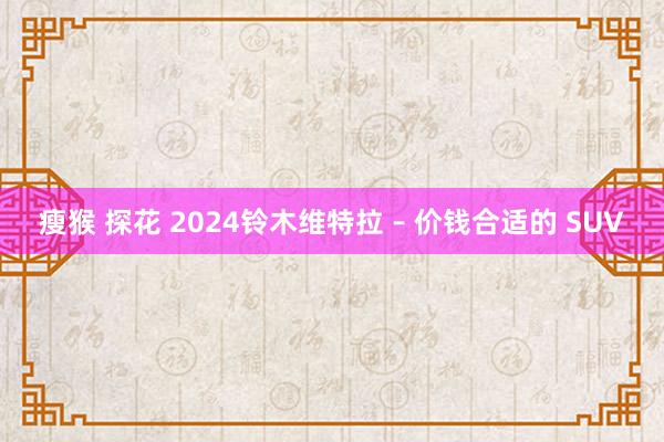 瘦猴 探花 2024铃木维特拉 – 价钱合适的 SUV