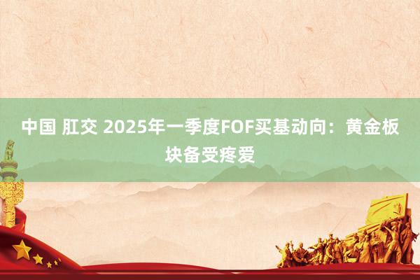 中国 肛交 2025年一季度FOF买基动向：黄金板块备受疼爱